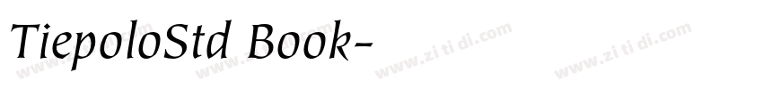 TiepoloStd Book字体转换